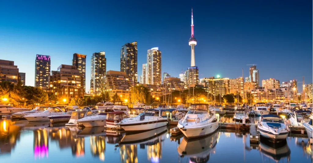 Blue Brown White Modern Travel To Canada Instagram Post 1024x536